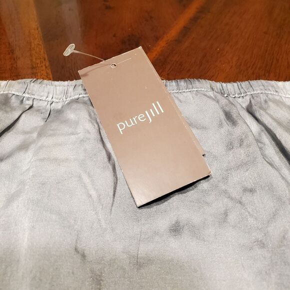 J. Jill Gray Black Tie Dye Skirt Elastic Waist Size XS - Picture 2 of 8